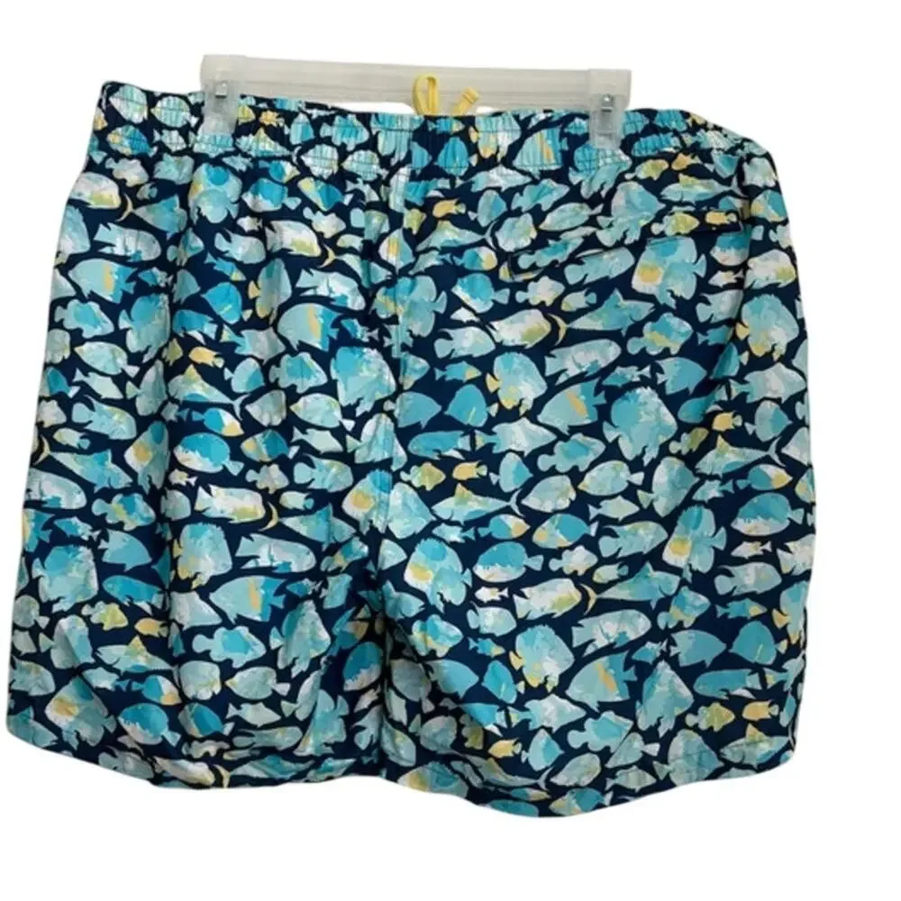 NWT Rugged Butts Mens Fish Friends Swim Trunks Size XL